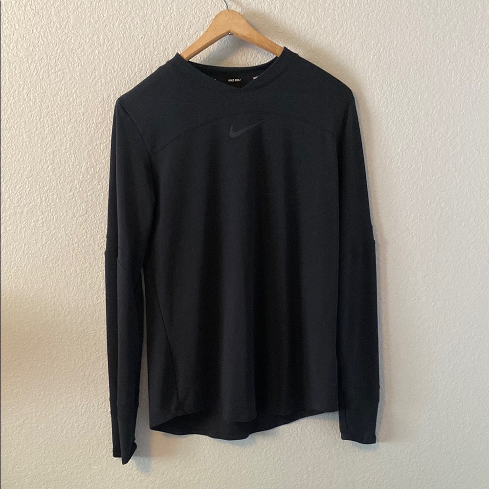 Nike Black Long Sleeve Tee Classic Crew